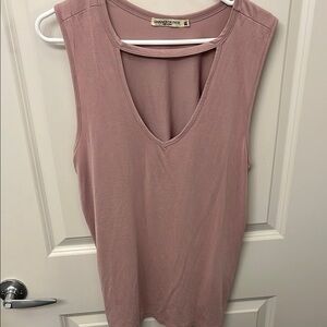 Chance or Fate Pink Sleeveless Tank Top